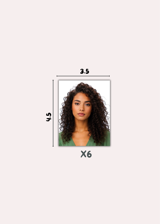(הדפסת תמונות פספורט 3.5×4.5 ס״מ (מחיר ל-6 תמונות