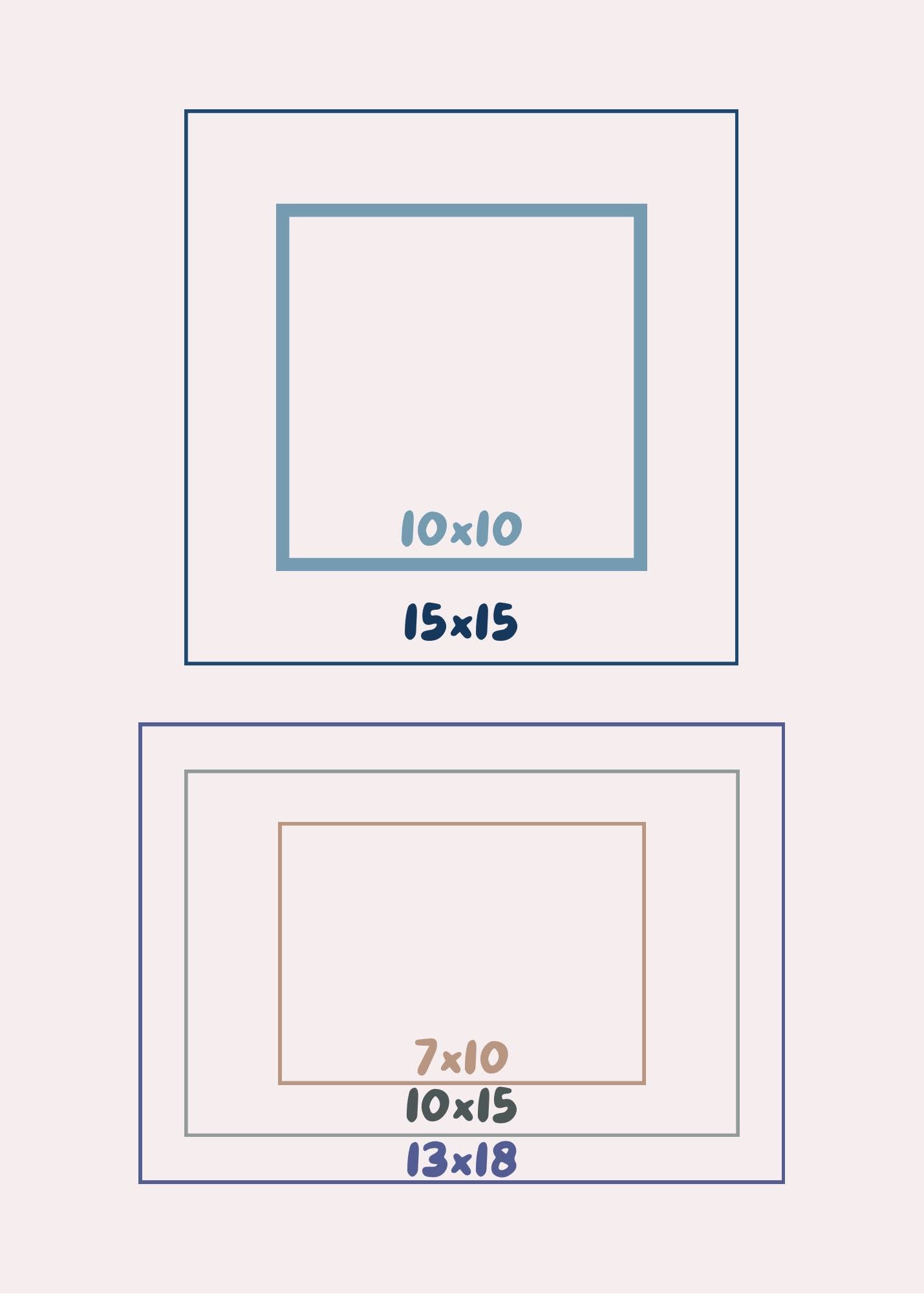 10x10 גדלים של תמונות 
